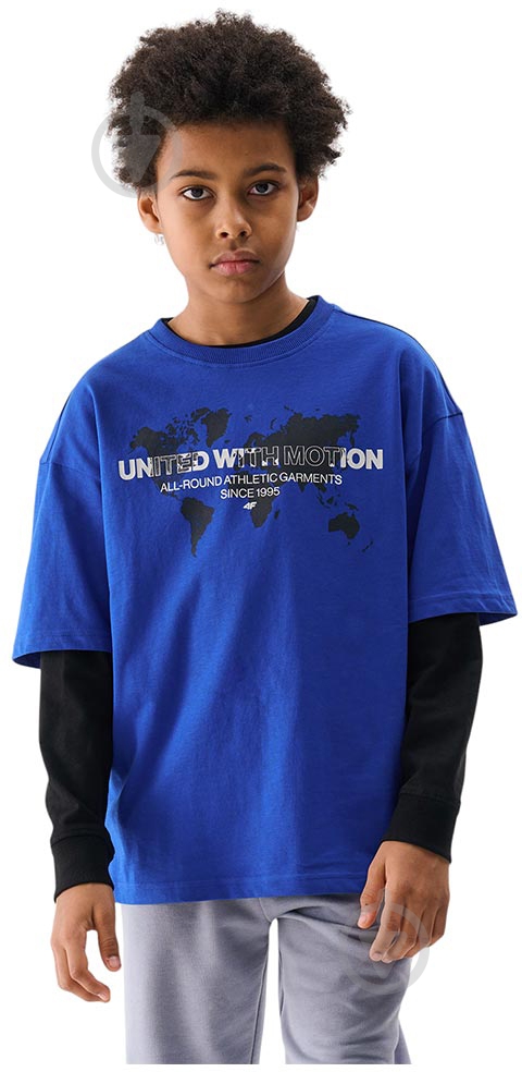 Футболка 4F TSHIRT M1880 р.140 голубой - фото 1