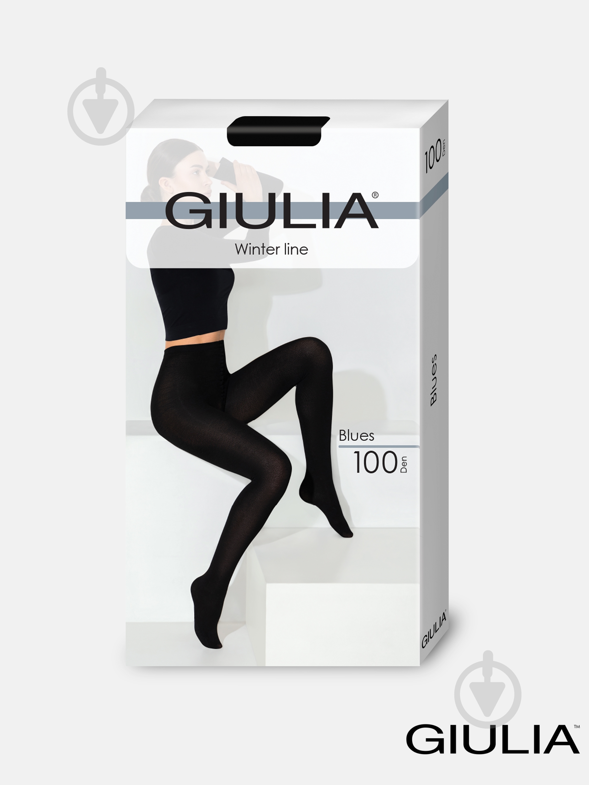 Колготки Giulia Blues 100 den nero 3 черный - фото 1