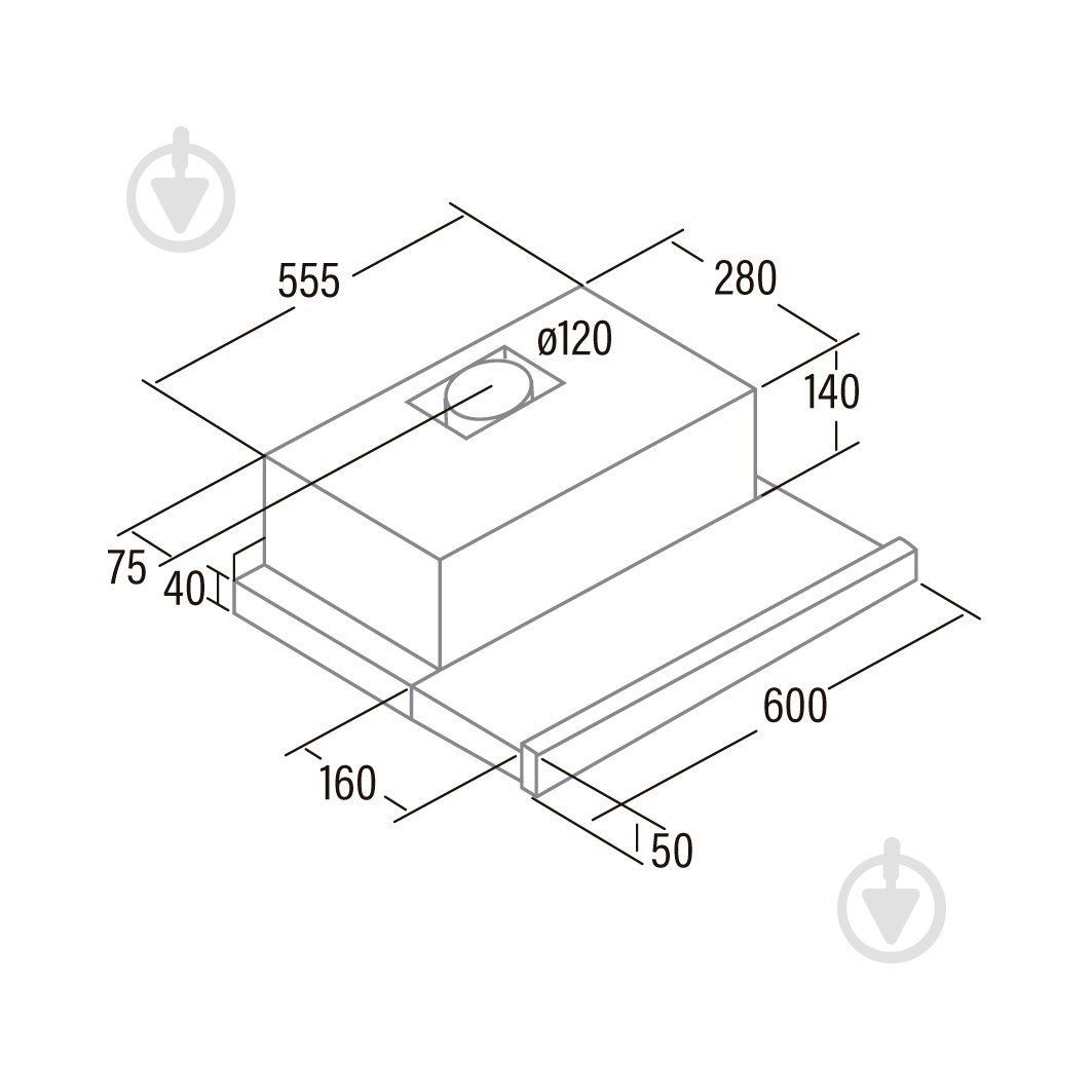 Вытяжка Cata TF 5260 X - фото 2 Вытяжка Cata TF 5260 X - фото 2