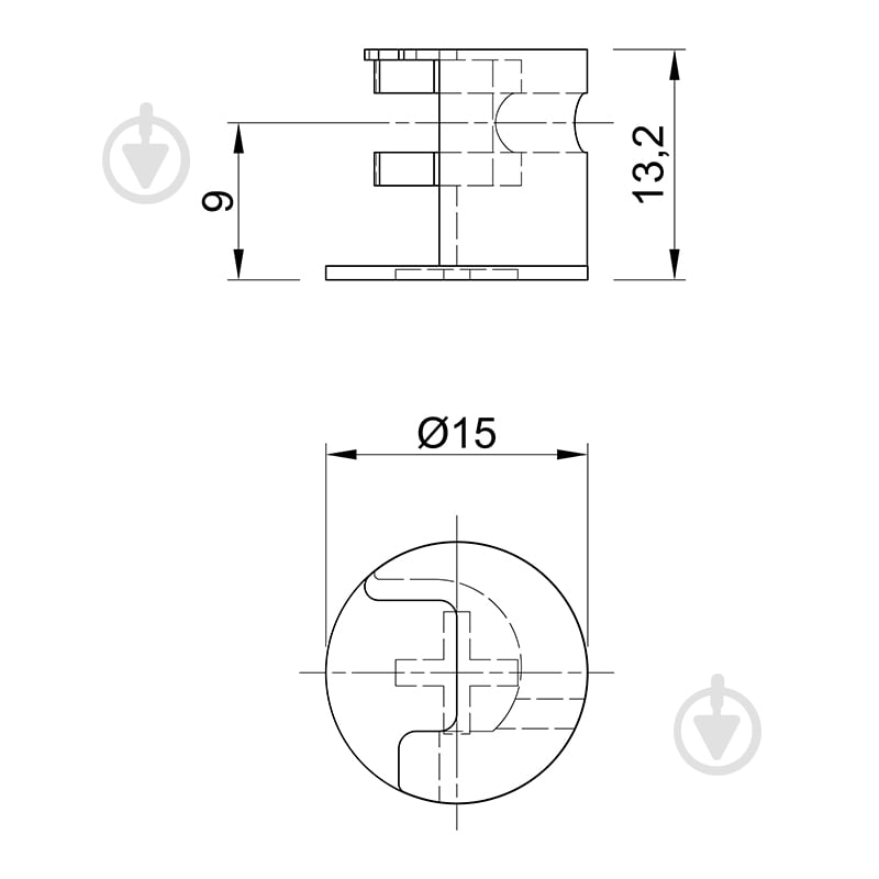 Стяжка Rastex 15/18 61281 Hettich - фото 3