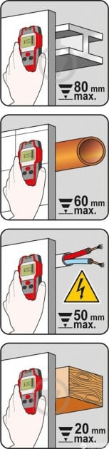 Детектор проводки YATO YT-73131 - фото 6
