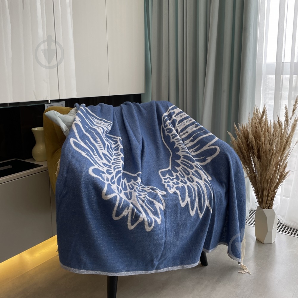 Плед Wing 140x200 см синий SoundSleep - фото 3 Плед Wing 140x200 см синий SoundSleep - фото 3