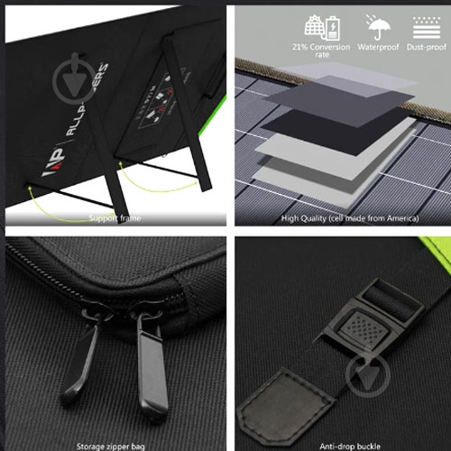 Сонячна панель ALLPOWERS 200 Вт SP-033 - фото 5