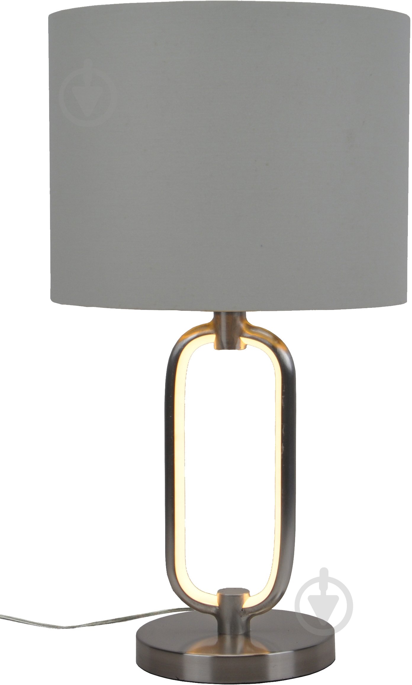 Настільна лампа Sensio Houston 1x40 Вт E27 нікель/білий ALB-T00628-SN-E - фото 1 Настільна лампа Sensio Houston 1x40 Вт E27 нікель/білий ALB-T00628-SN-E - фото 1