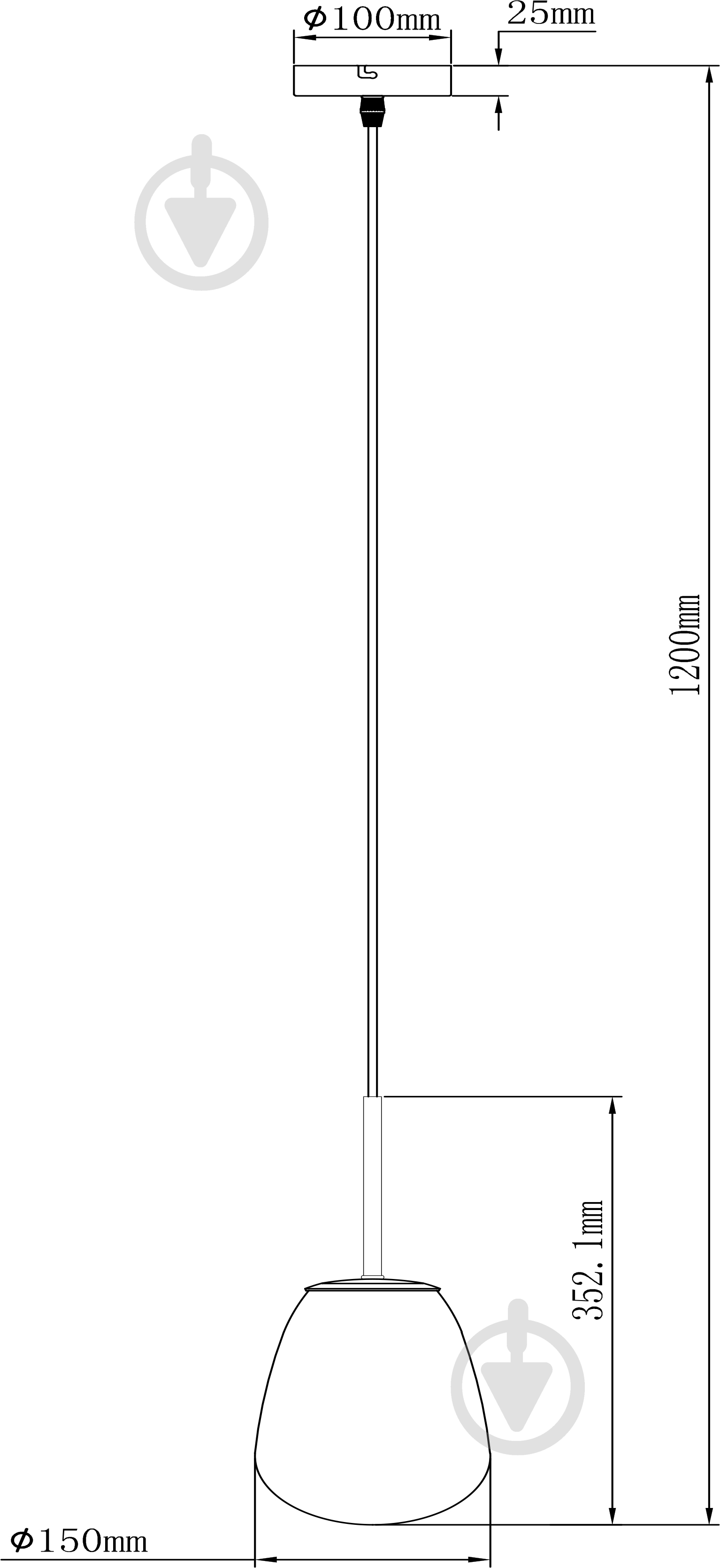 Світильник підвісний Sensio Cleveland 1x40 Вт E27 бурштиновий із золотим ALB-P00429-AM - фото 2 Світильник підвісний Sensio Cleveland 1x40 Вт E27 бурштиновий із золотим ALB-P00429-AM - фото 2