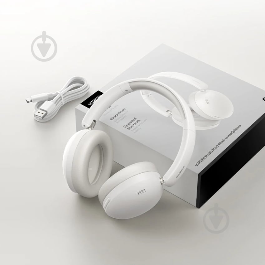 Bluetooth-гарнитура UGREEN HP205 Studio Max2 white (45017) - фото 3