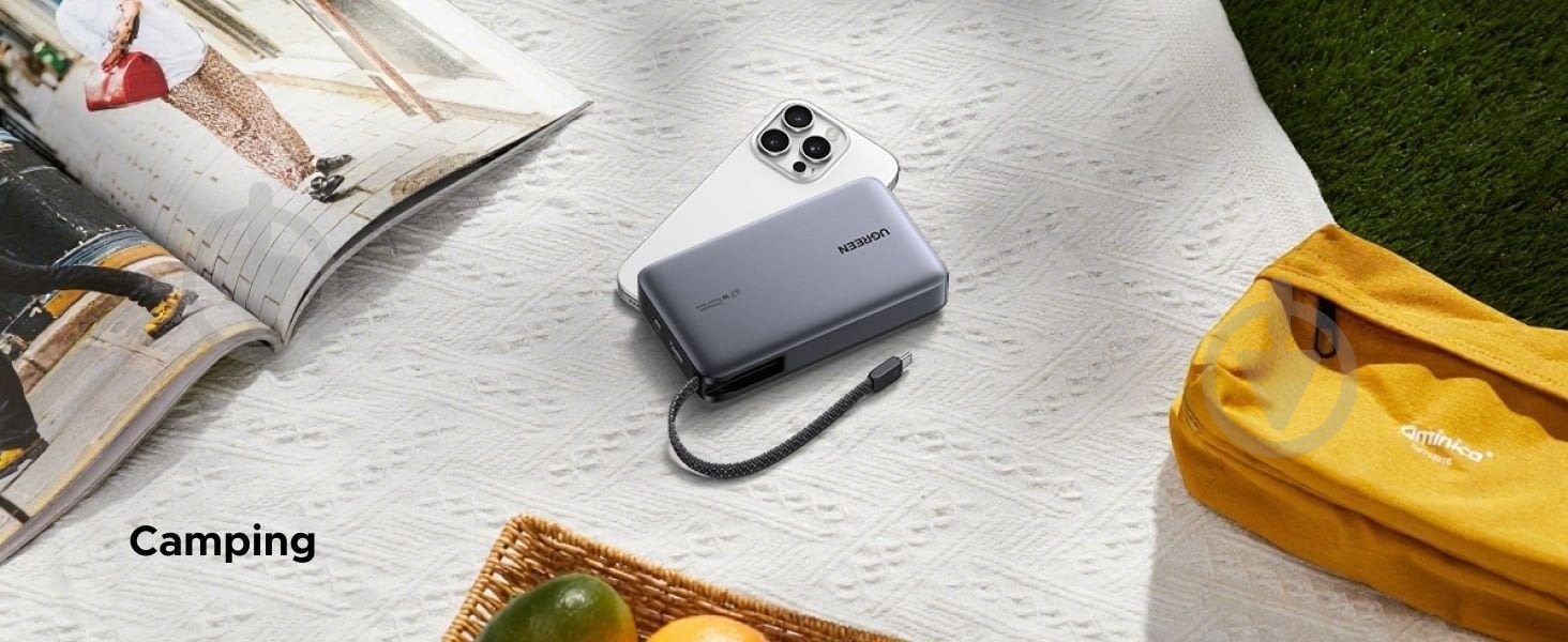 Повербанк UGREEN PB550 20000 mAh gray (55996B) - фото 2 Повербанк UGREEN PB550 20000 mAh gray (55996B) - фото 2