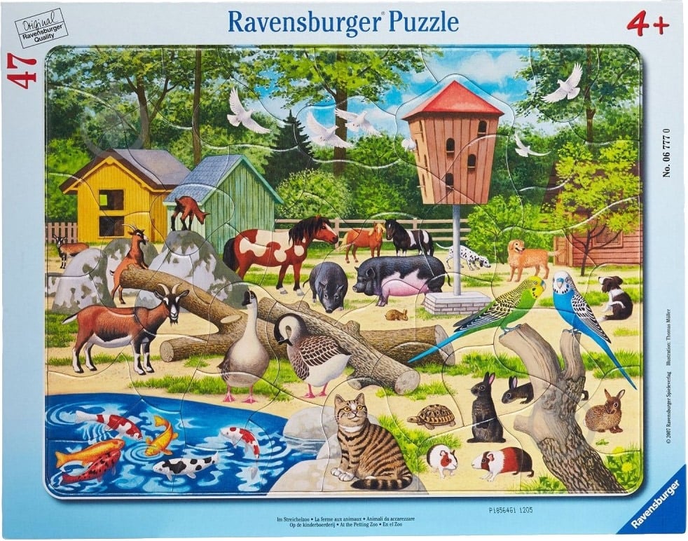 Пазл Ravensburger Домашні тварини 47 елементів у рамці 06777 - фото 1
