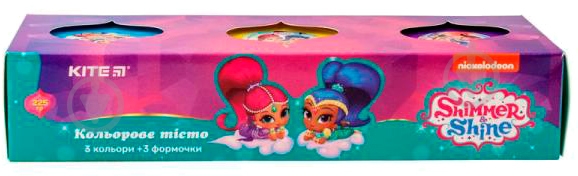Тісто для ліплення Shimmer&Shine 3 кольори 75 гр. sh19-151 KITE - фото 1