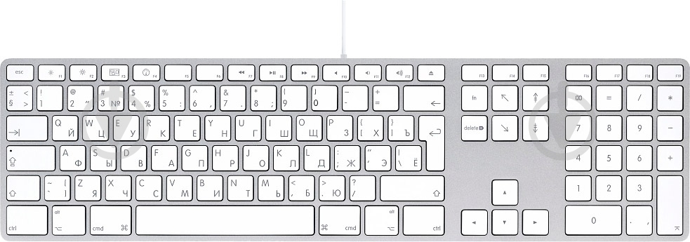 Клавиатура Apple Keyboard Aluminium (MB110RS/B) USB - фото 1