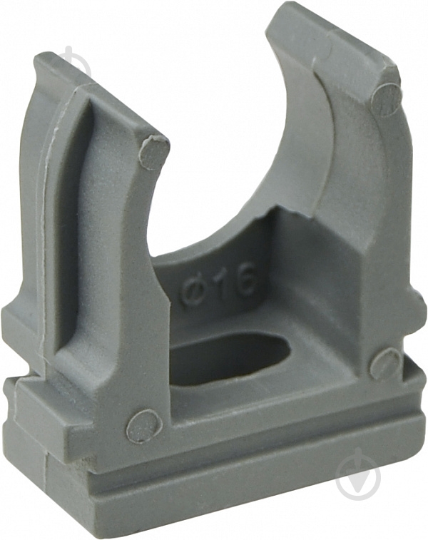 Клипса Аско-Укрем 16 мм серый - фото 1