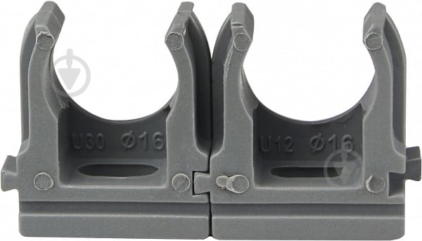 Клипса Аско-Укрем 16 мм серый - фото 2