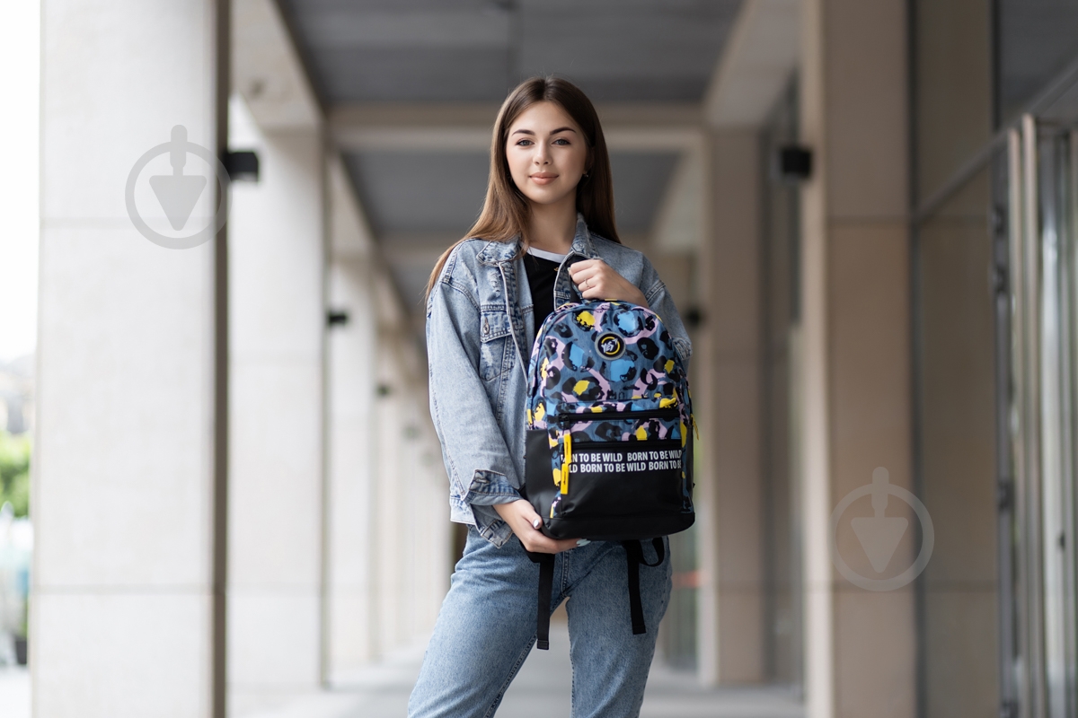 Рюкзак YES Style T-100 Double Gray/Black (558399) - фото 6