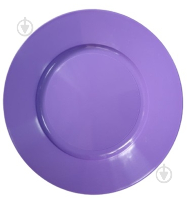 Тарелка пластиковая Тірапласт 17 см сиреневая 24536 - фото 1
