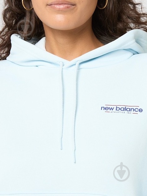 Худі New Balance WT53515FRL р.L синій - фото 4 Худі New Balance WT53515FRL р.L синій - фото 4