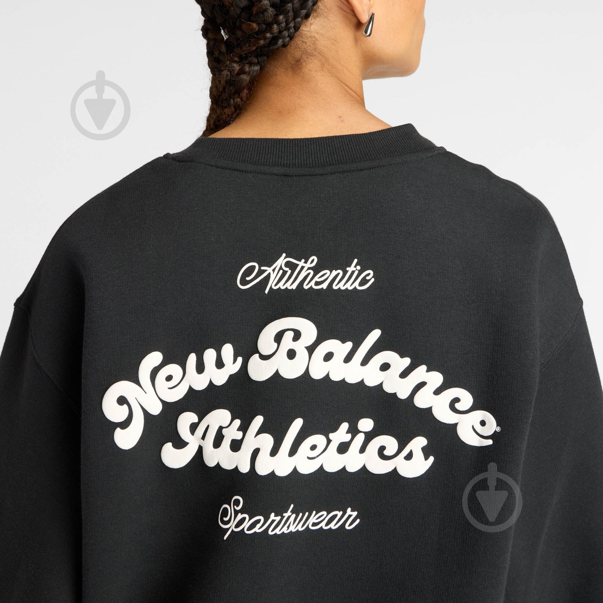 Свитшот New Balance WT53516BK р.M черный - фото 5
