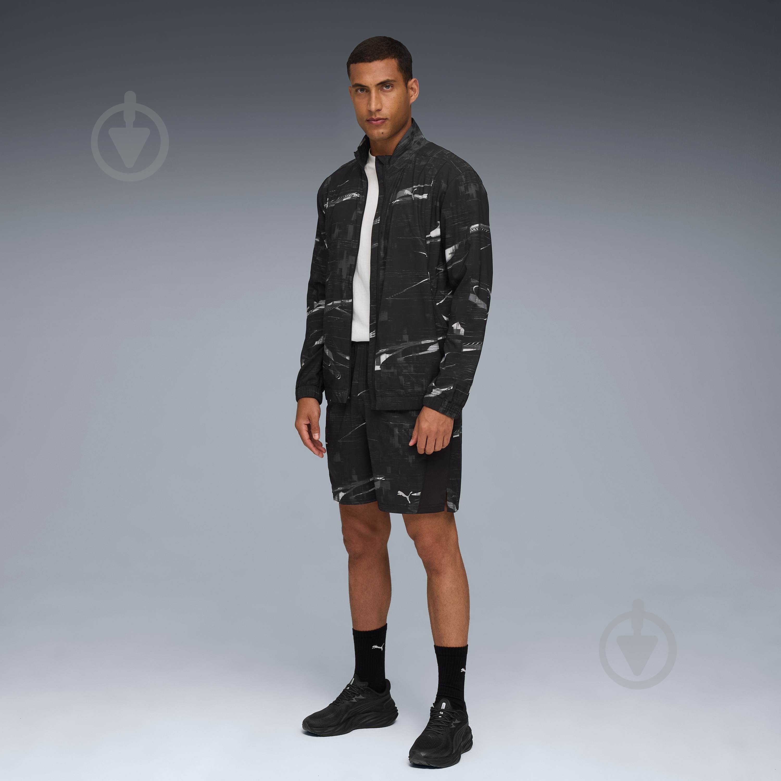 Ветровка мужская Puma M RUN VELOCITY AOP JACKET 52785001 р.2XL черная - фото 5 Ветровка мужская Puma M RUN VELOCITY AOP JACKET 52785001 р.2XL черная - фото 5