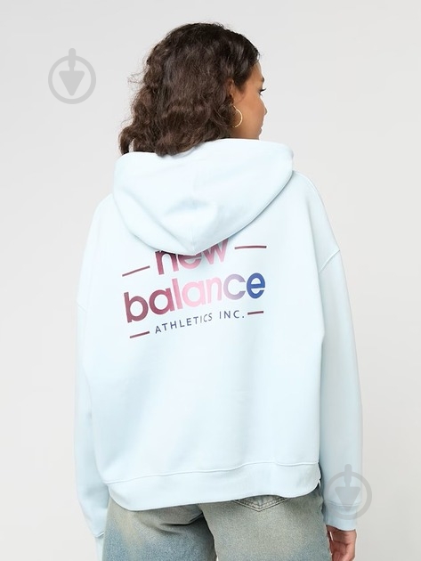 Худи New Balance WT53515FRL р.XL синий - фото 2