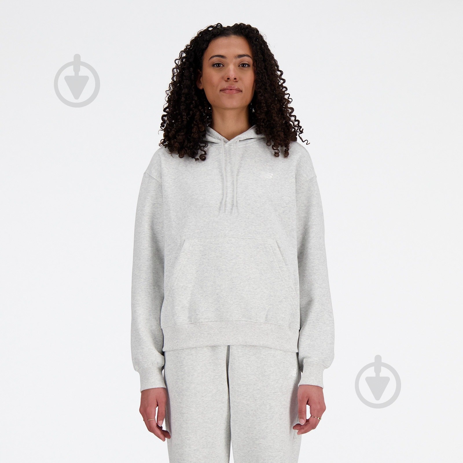 Худи New Balance WT41510AHH р.XL серый - фото 1 Худи New Balance WT41510AHH р.XL серый - фото 1