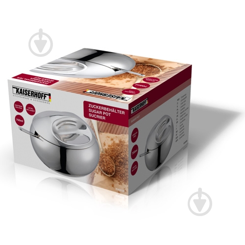 Сахарница KaiserHoff 14x9.5 см 700 мл - фото 2 Сахарница KaiserHoff 14x9.5 см 700 мл - фото 2