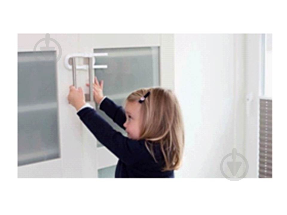 Замок-блокиратор Abus детский защитный для шкафа белый - фото 2