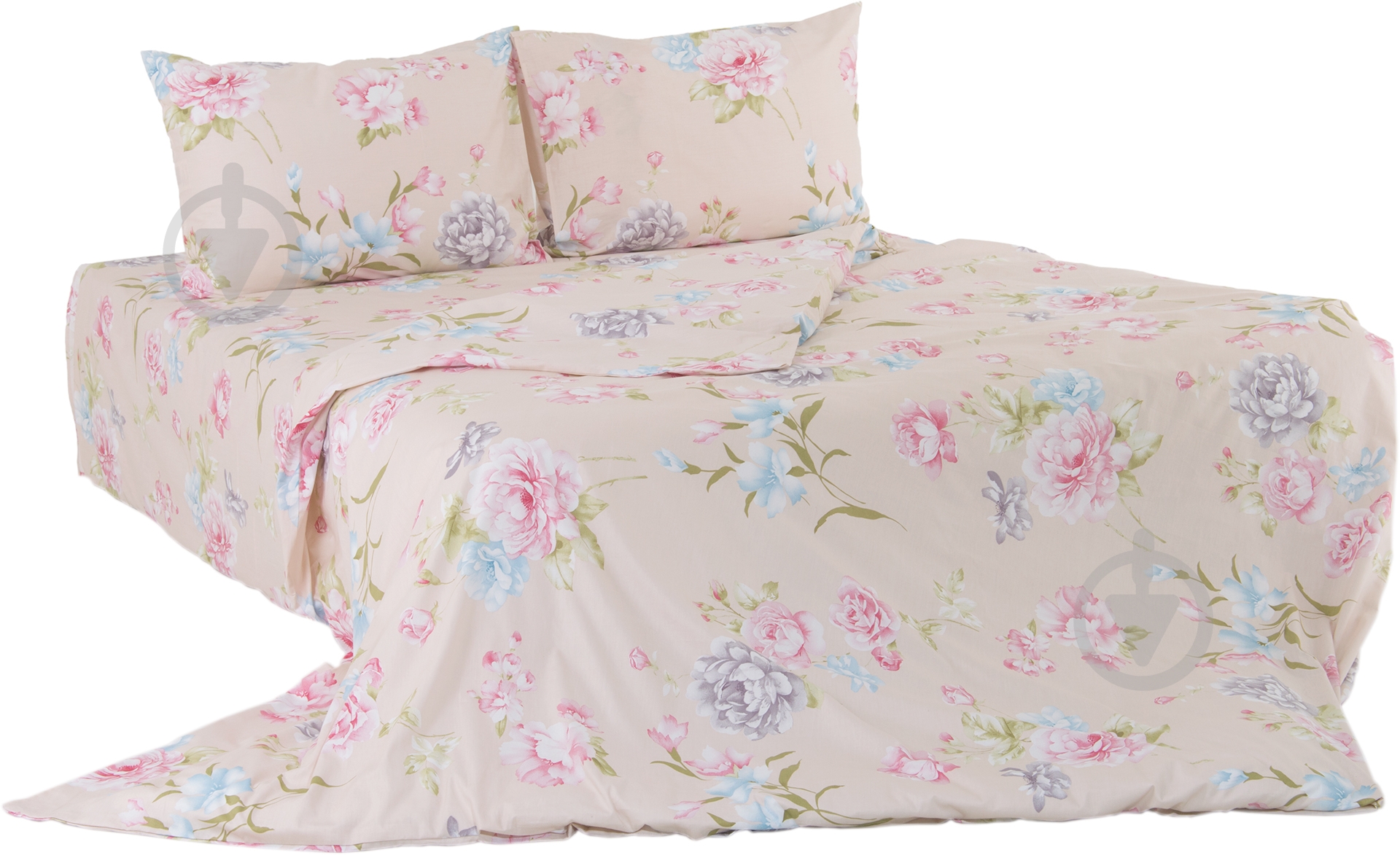 Комплект постельного белья Пион 1,5 розовый Ibodo - фото 1 Комплект постельного белья Пион 1,5 розовый Ibodo - фото 1