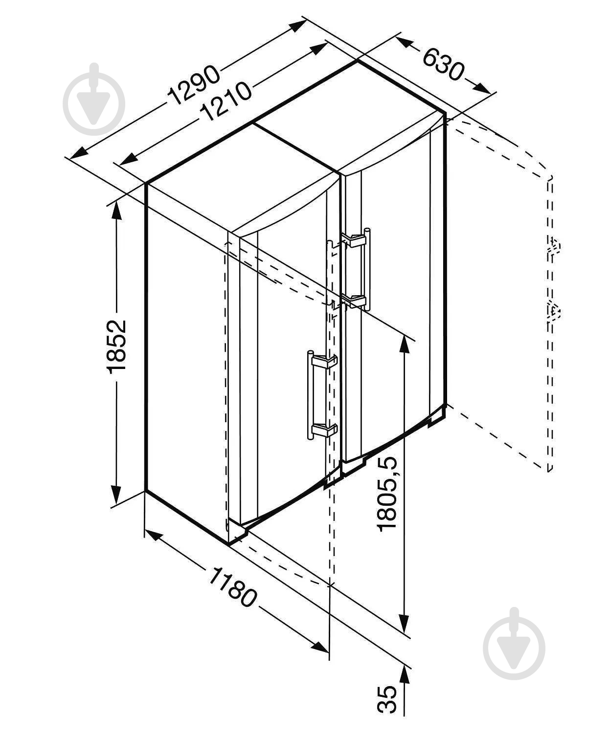Холодильник Liebherr SBS 7212 Side-by-side - фото 8 Холодильник Liebherr SBS 7212 Side-by-side - фото 8