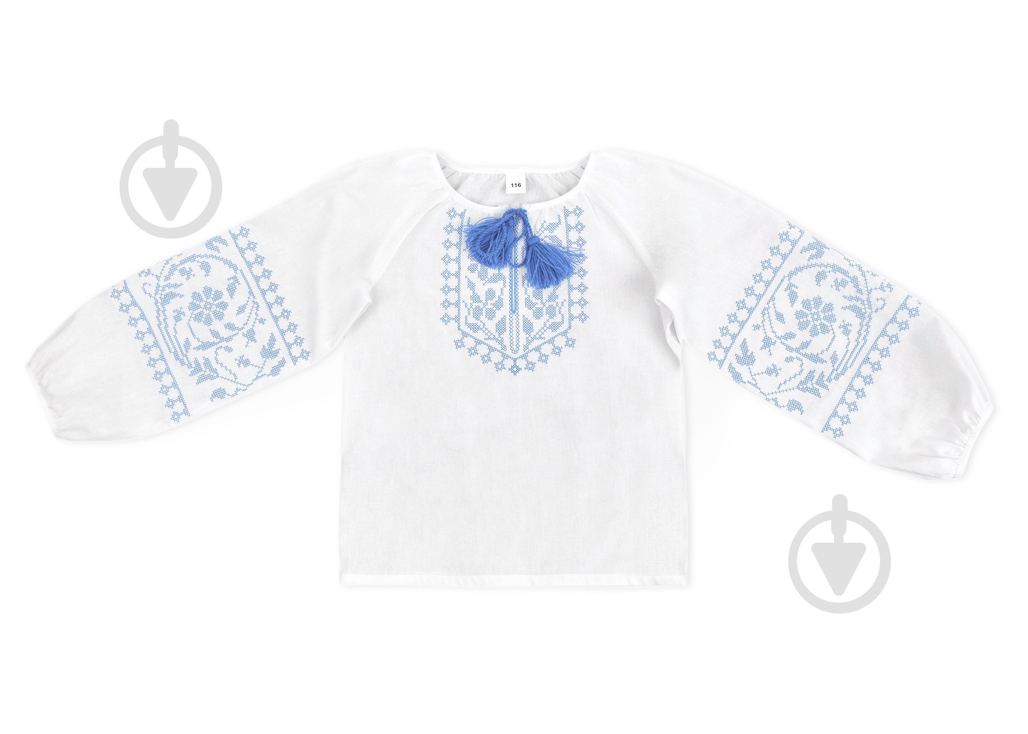 Вышиванка для девочек WP Merchandise р.146 белый с голубым FWPVNGBLEM23WT146 - фото 3 Вышиванка для девочек WP Merchandise р.146 белый с голубым FWPVNGBLEM23WT146 - фото 3