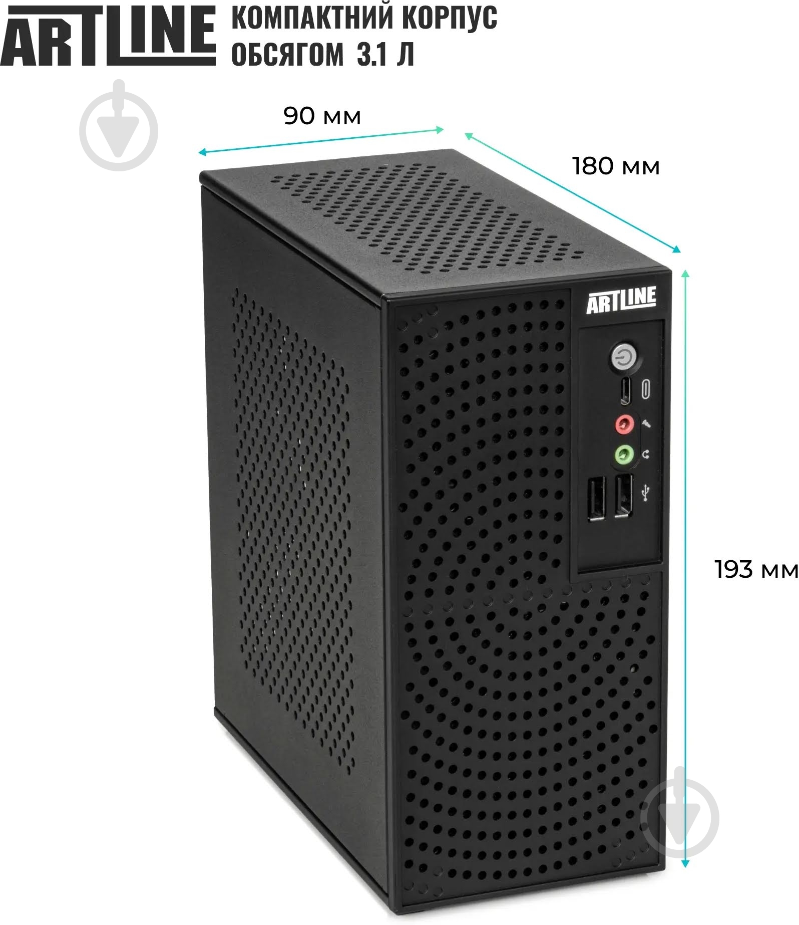 Неттоп Artline Business B18 Windows 11 Pro (B18v07Win) black - фото 9