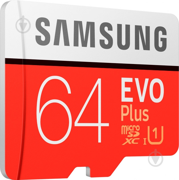 Карта пам'яті Samsung microSDXC 64 ГБ UHS Speed Class 1 (U1) (MB-MC64HA/RU) EVO Plus V2 - фото 2 Карта пам'яті Samsung microSDXC 64 ГБ UHS Speed Class 1 (U1) (MB-MC64HA/RU) EVO Plus V2 - фото 2