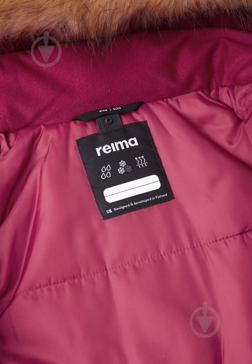 Куртка для дівчинки Reima р.122 бордовий 521642-3957 - фото 5