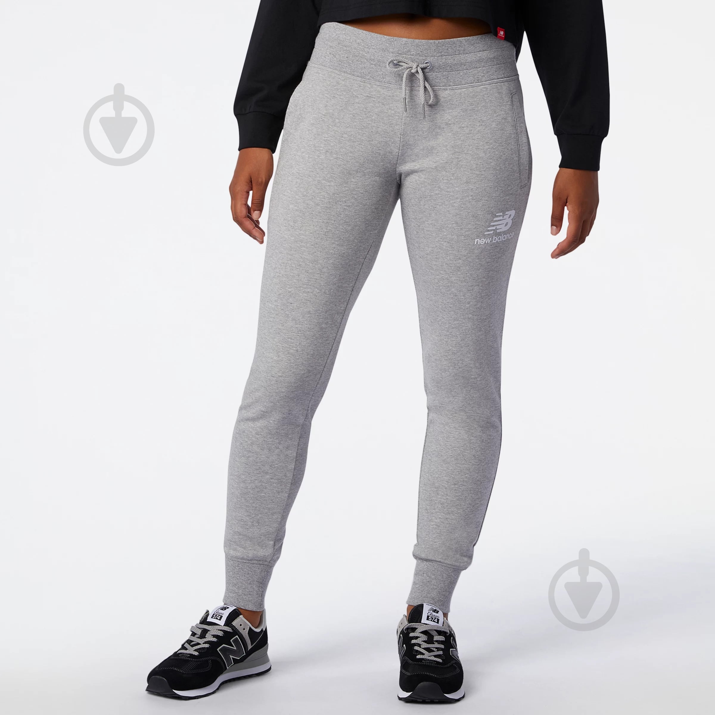 Штани New Balance ESSENTIALS FT WP03530AG р. XL сірий - фото 1