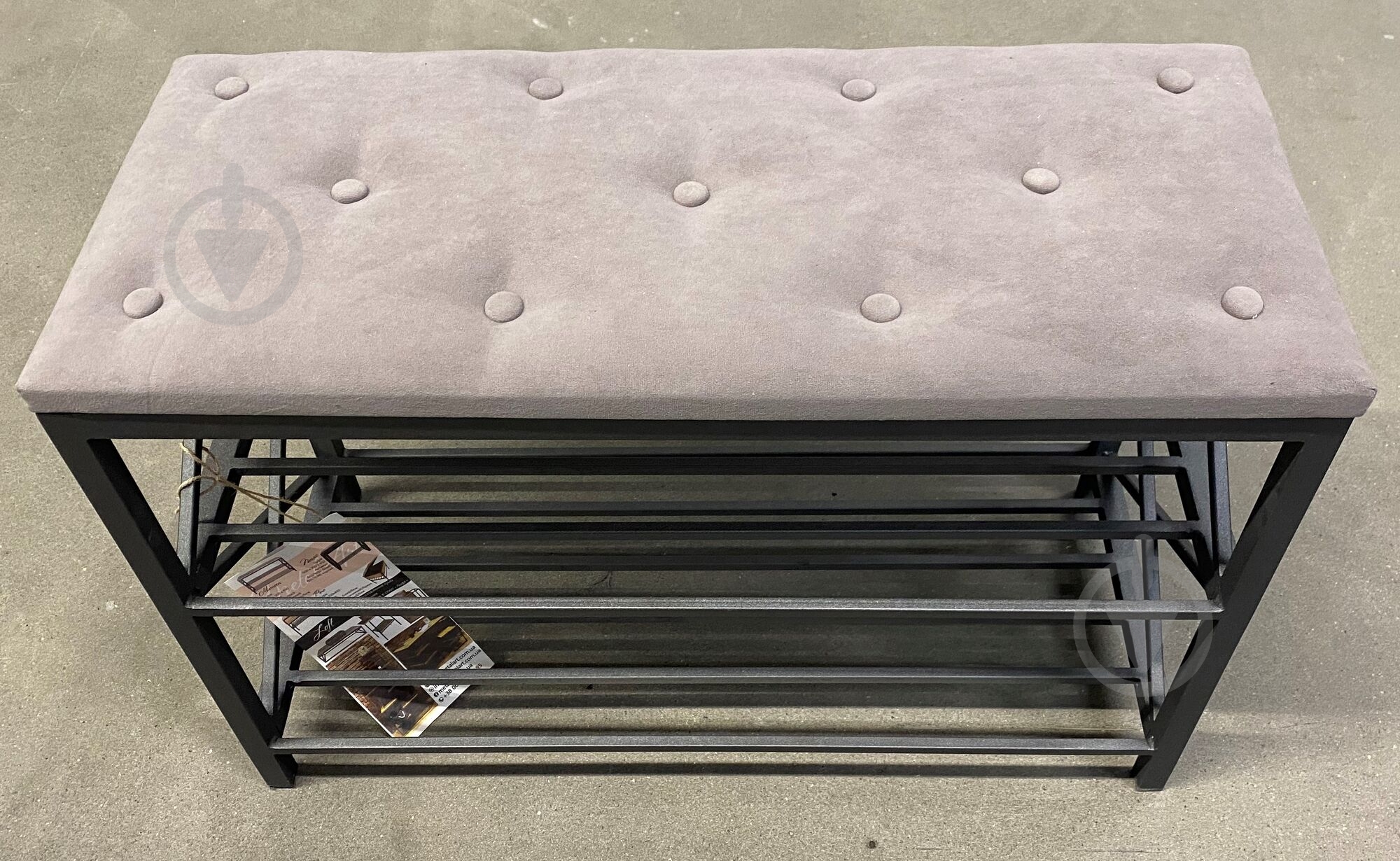 УЦЕНКА! Подставка для обуви Металл Арт Мюнхен серый (УЦ №181) - фото 4