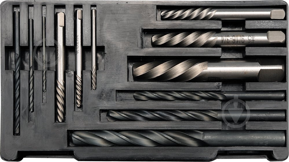 Набор экстракторов YATO и сверл по металлу 12 предметов YATO YT-0591 - фото 1