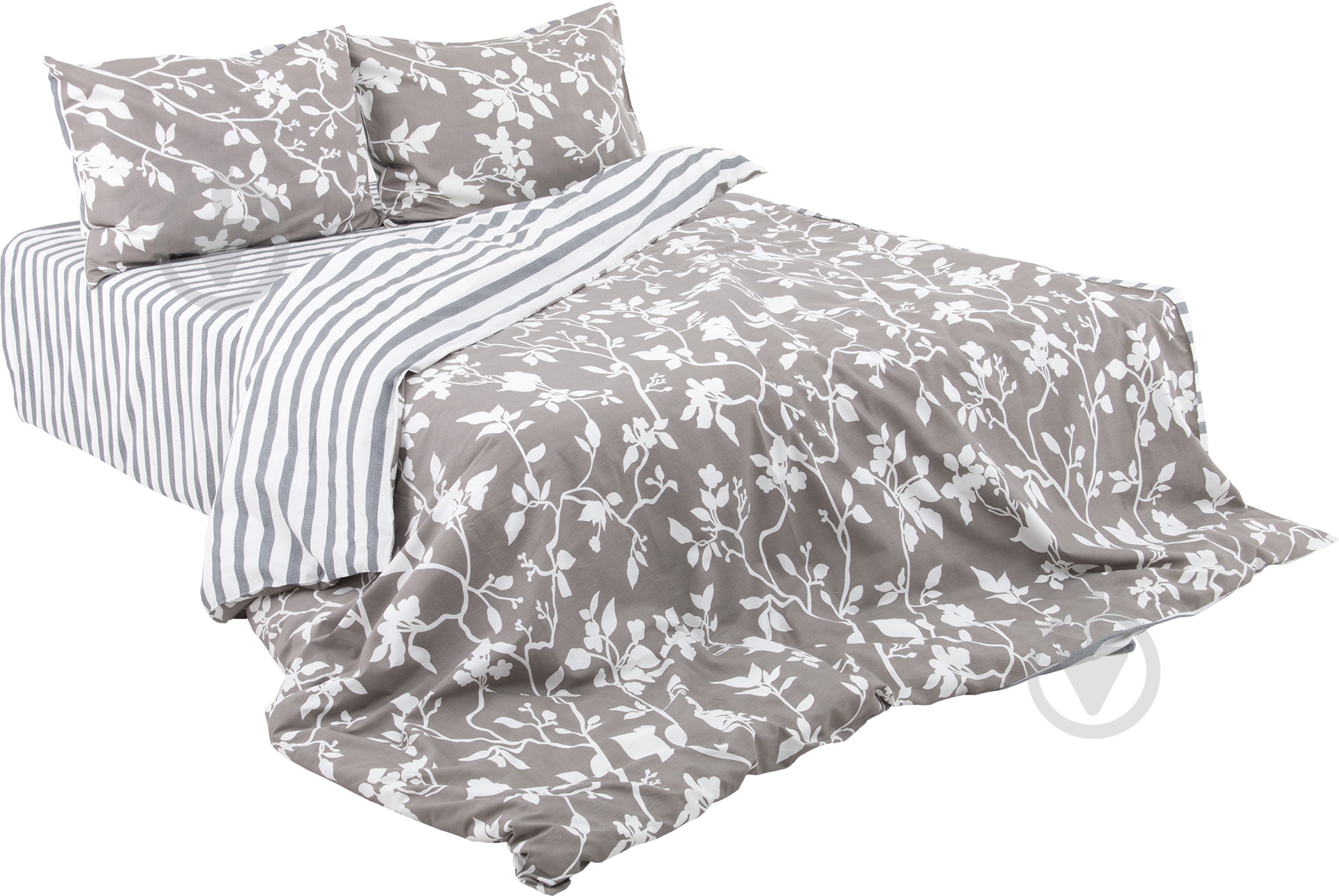 Комплект постельного белья Daisy 1,5 серый La Nuit - фото 1