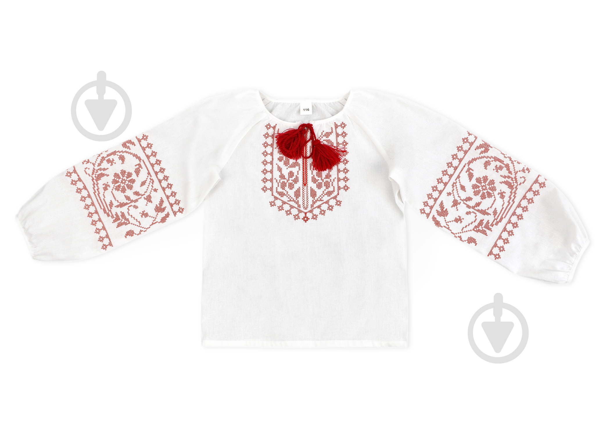 Вышиванка для девочек WP Merchandise р.158 белый с красным FWPVNGRDEM23WT158 - фото 3 Вышиванка для девочек WP Merchandise р.158 белый с красным FWPVNGRDEM23WT158 - фото 3