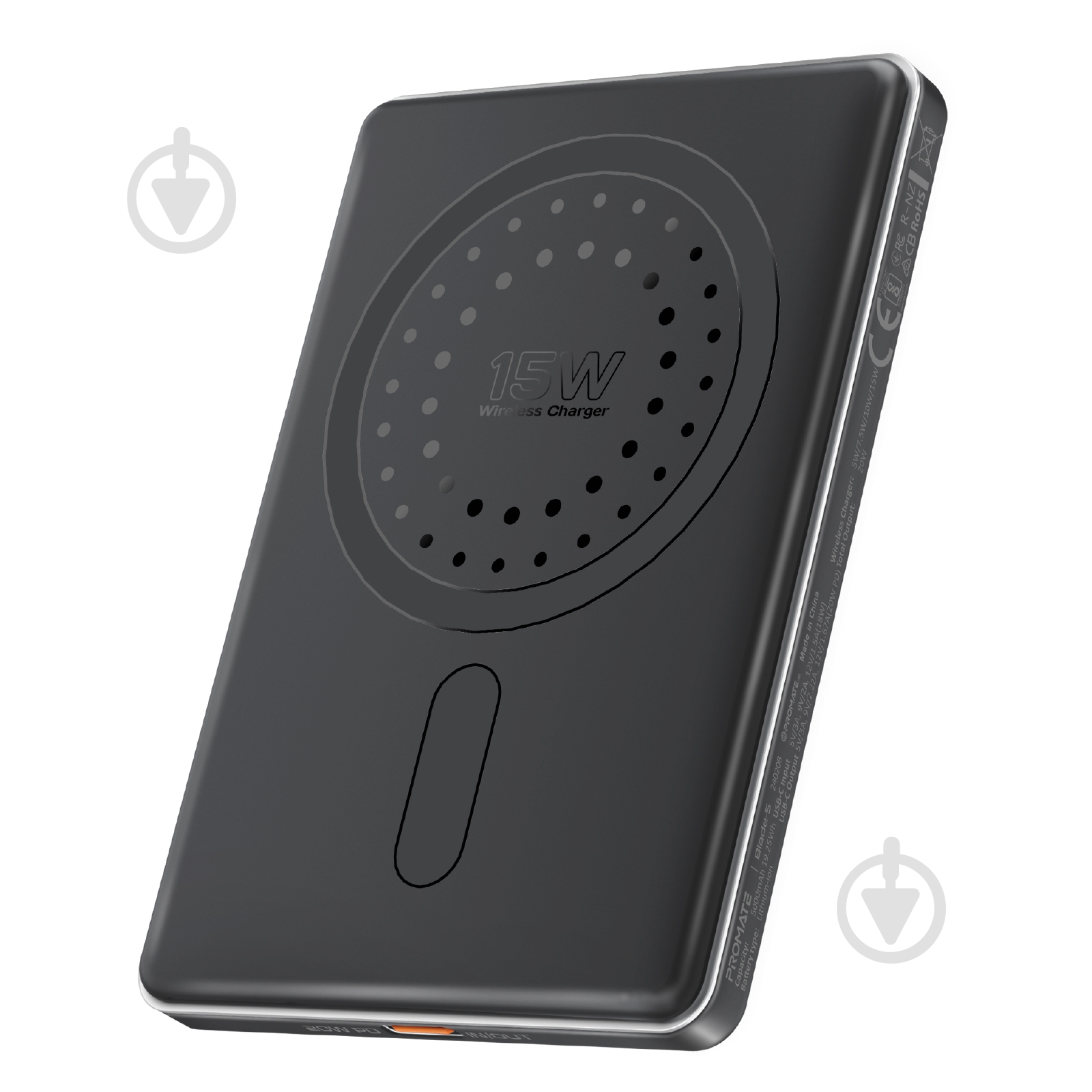 Повербанк Promate Blade-5 5000 mAh black (blade-5.black) - фото 1