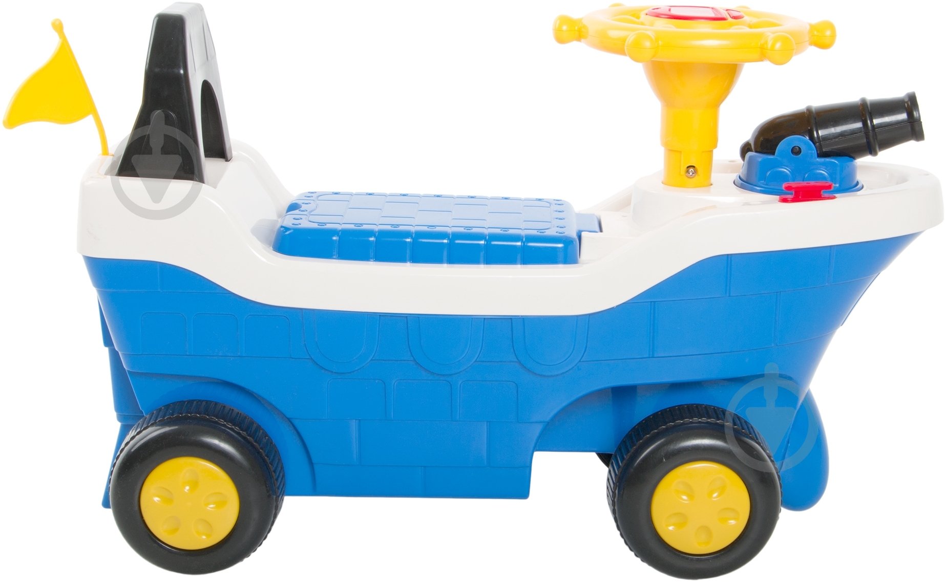 Каталка Ningbo Prince Toys Корабль синий 606 - фото 2 Каталка Ningbo Prince Toys Корабль синий 606 - фото 2