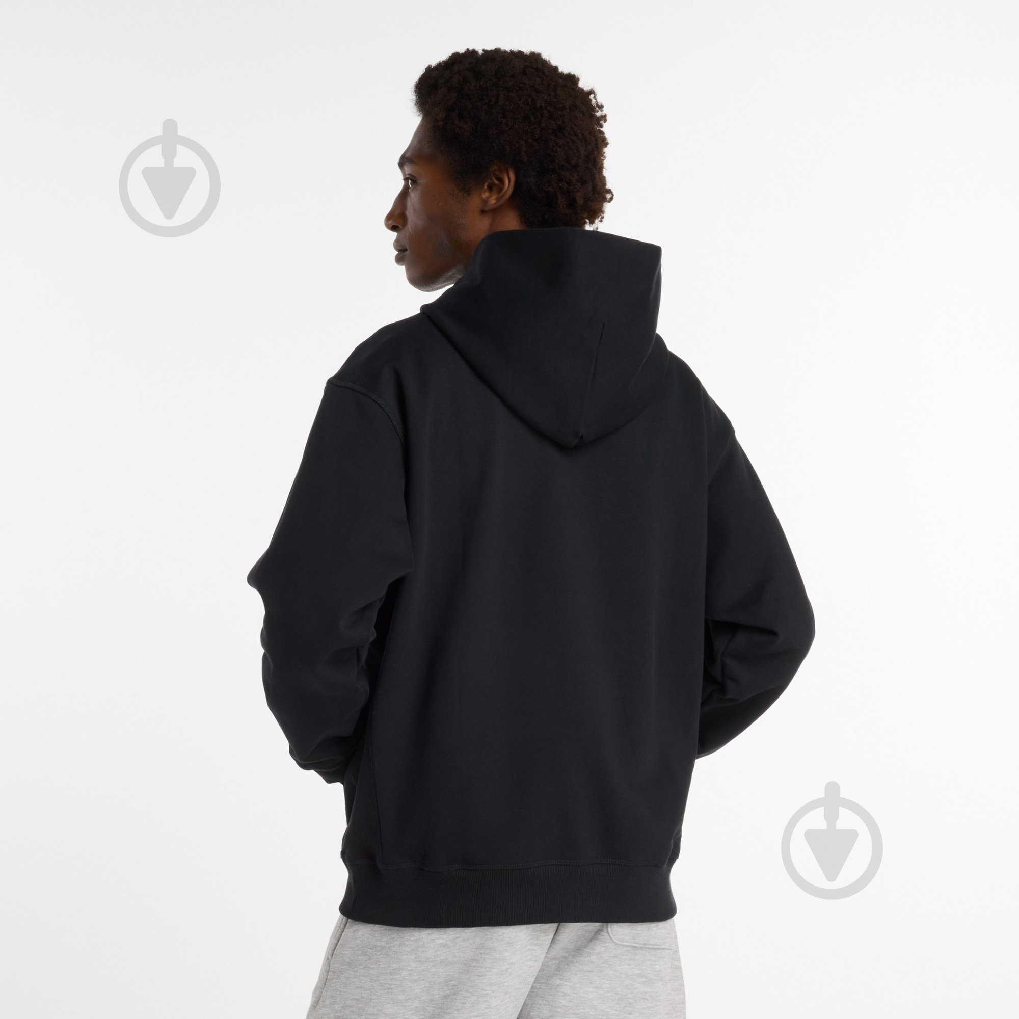 Худи New Balance MT53925BK р.2XL черный - фото 2 Худи New Balance MT53925BK р.2XL черный - фото 2