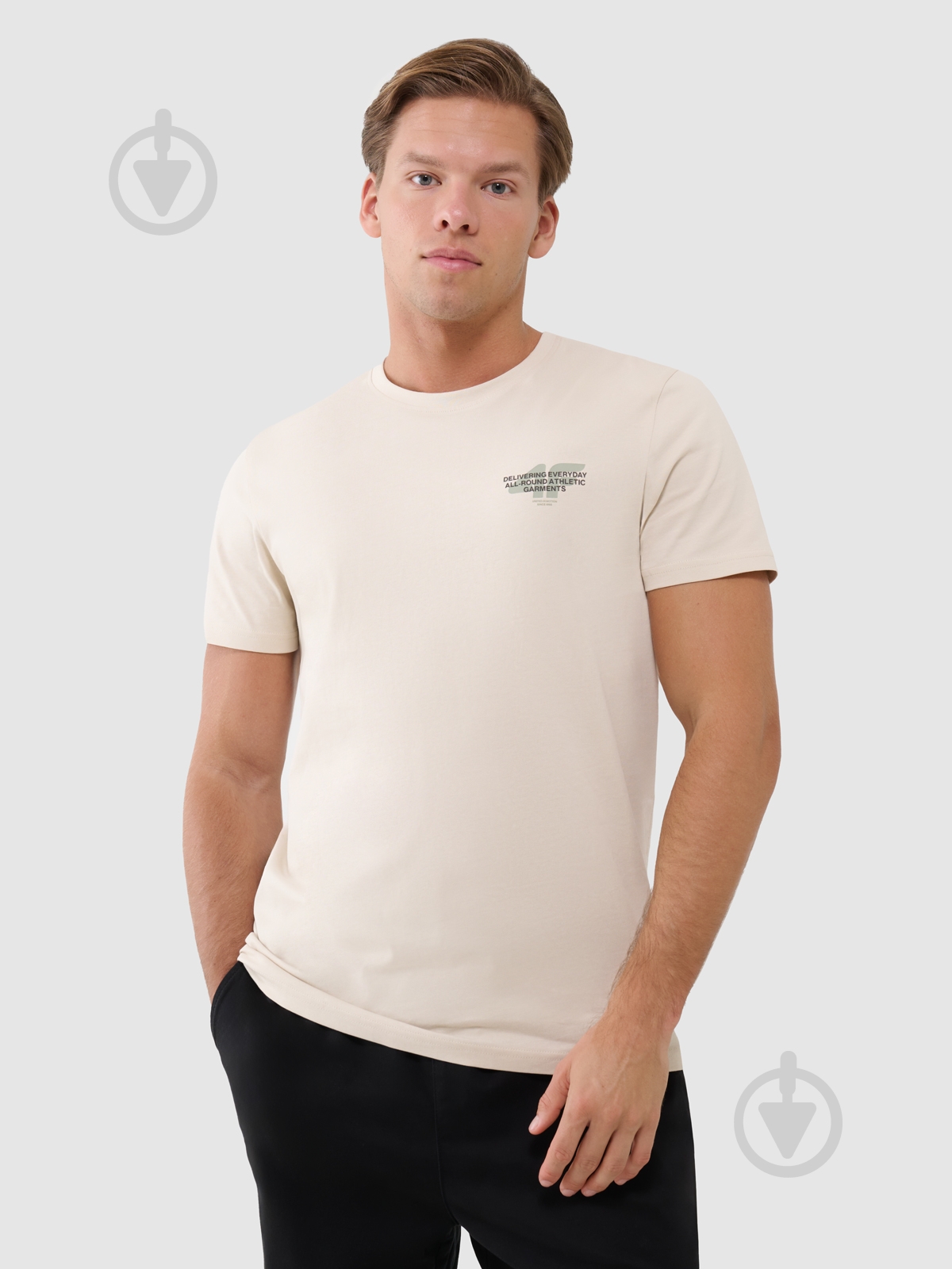 Футболка 4F TSHIRT M1974 р.L бежевый - фото 1