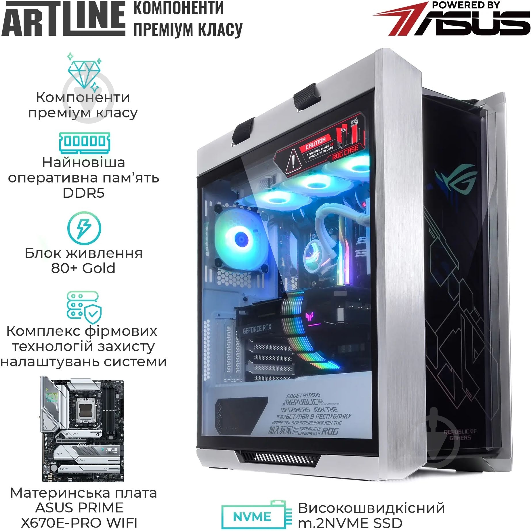 Компьютер Artline Overlord STRIX Windows 11 Pro (STRIXv184Win) silver/white - фото 8 Компьютер Artline Overlord STRIX Windows 11 Pro (STRIXv184Win) silver/white - фото 8
