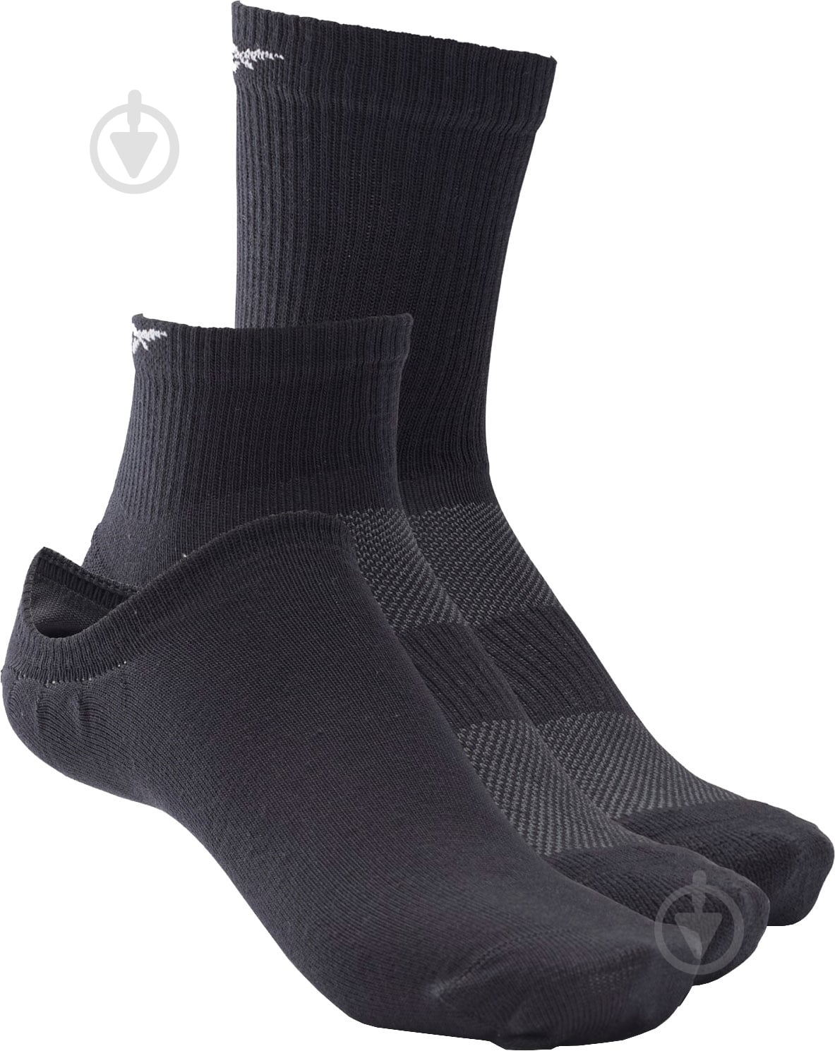 Носки Reebok Te All Purpose Sock GH0404 р.L черный 3 шт. - фото 1