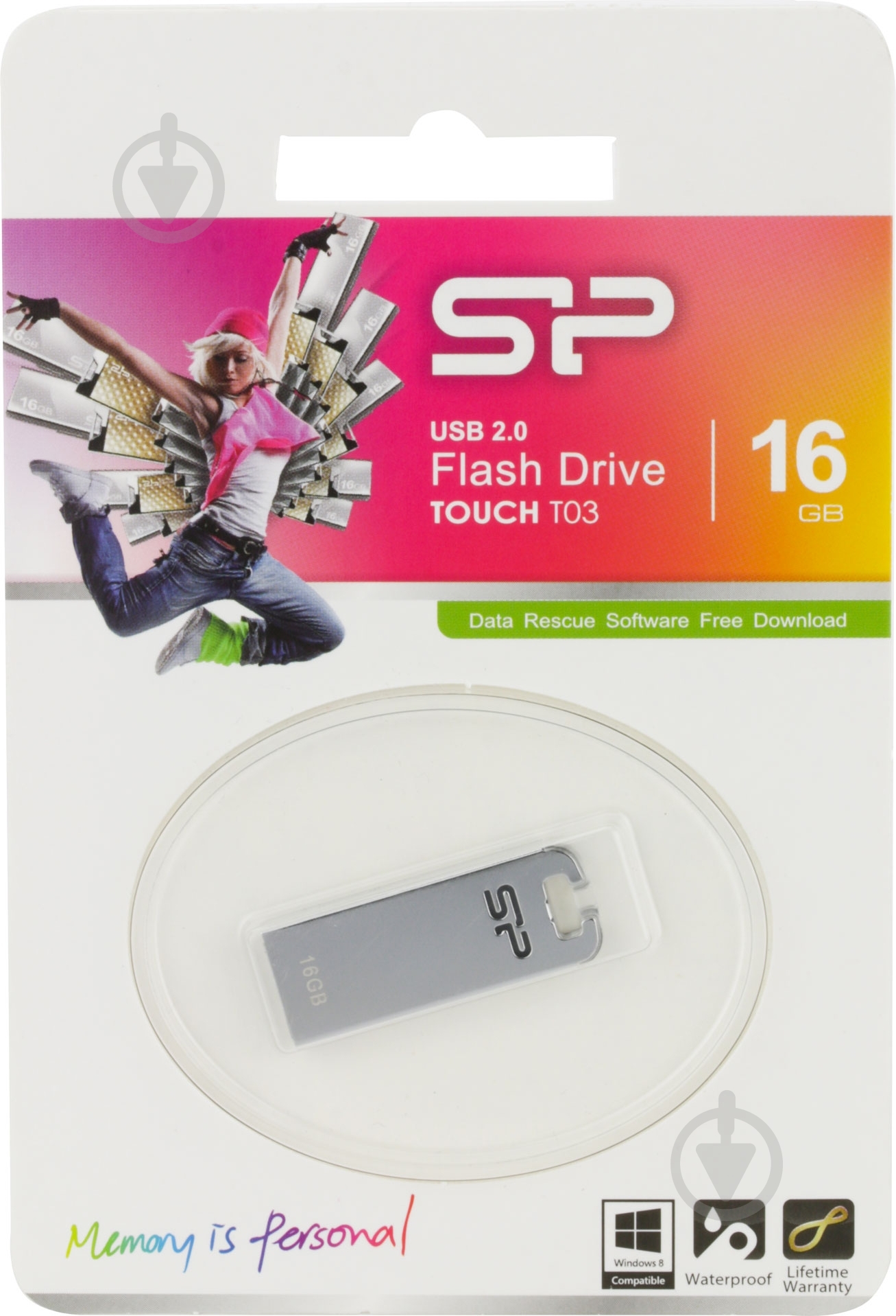 Флеш-пам'ять USB Silicon Power Touch T03 16 ГБ USB 2.0 transparent (SP016GBUF2T03V3F) - фото 1