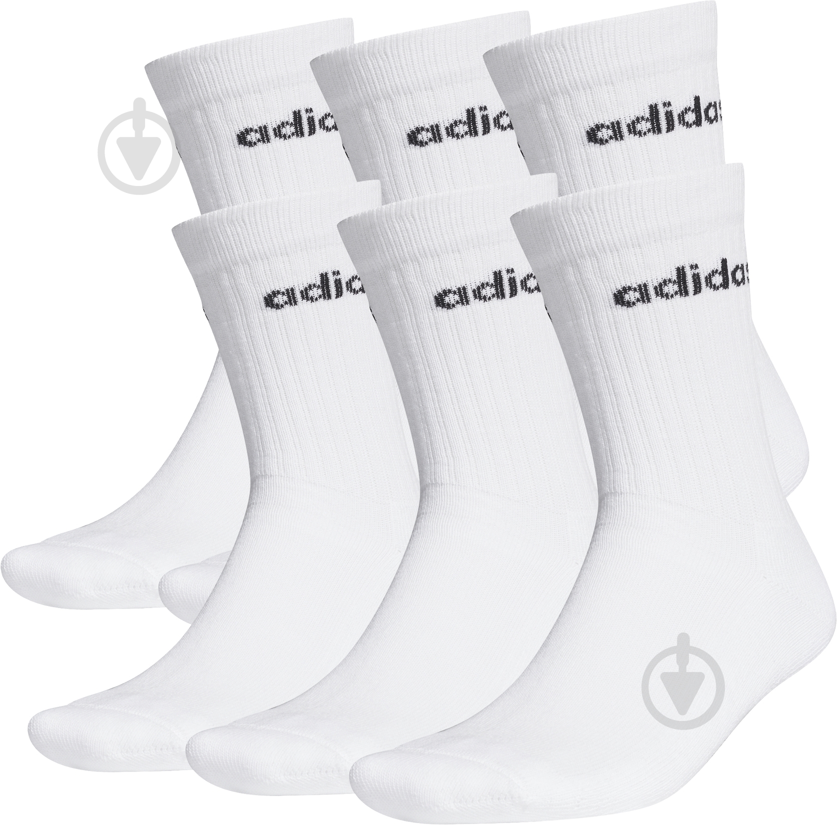 Шкарпетки Adidas GE1379 р.L білий 3 шт. - фото 2