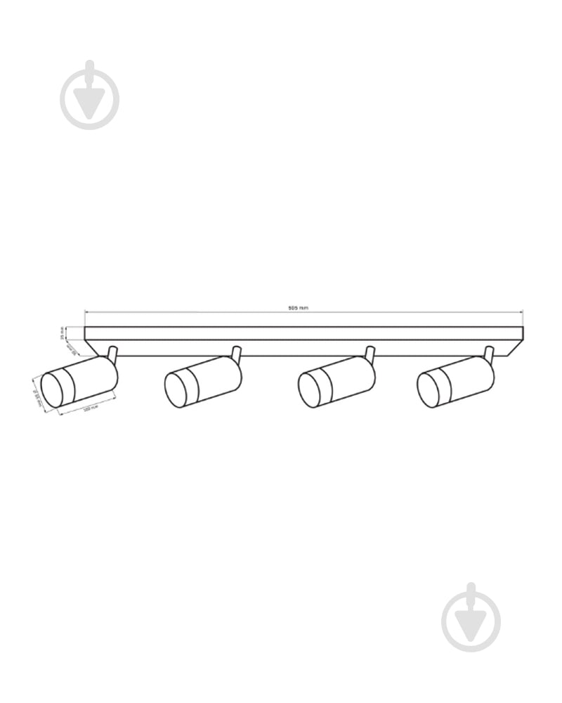 Спот Goldlux Arras 4 4x10 Вт GU10 белый 323620 - фото 3 Спот Goldlux Arras 4 4x10 Вт GU10 белый 323620 - фото 3