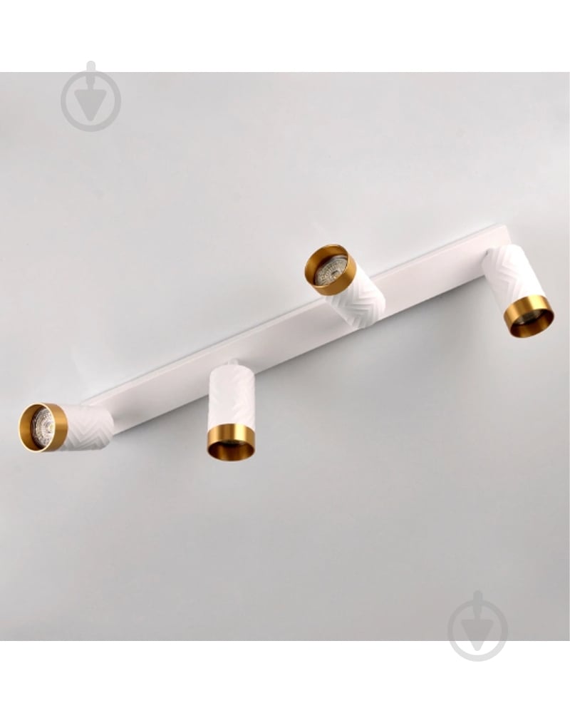 Спот Goldlux Arras 4 4x10 Вт GU10 белый 323620 - фото 2 Спот Goldlux Arras 4 4x10 Вт GU10 белый 323620 - фото 2