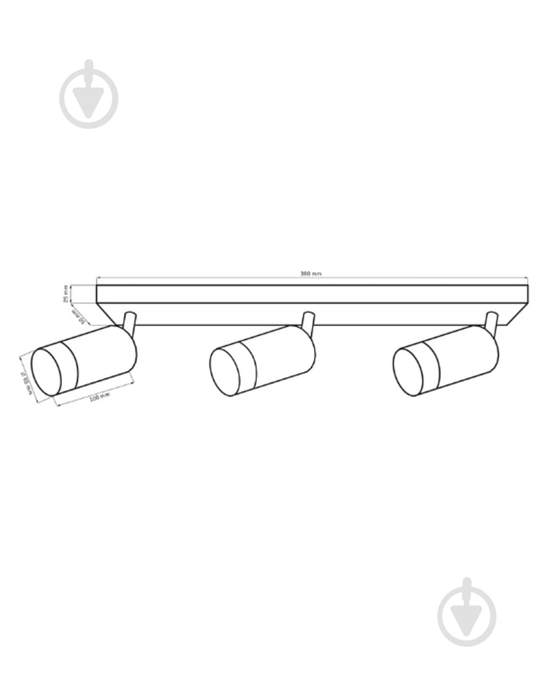 Спот Goldlux Arras 3 3x10 Вт GU10 белый 323613 - фото 2 Спот Goldlux Arras 3 3x10 Вт GU10 белый 323613 - фото 2