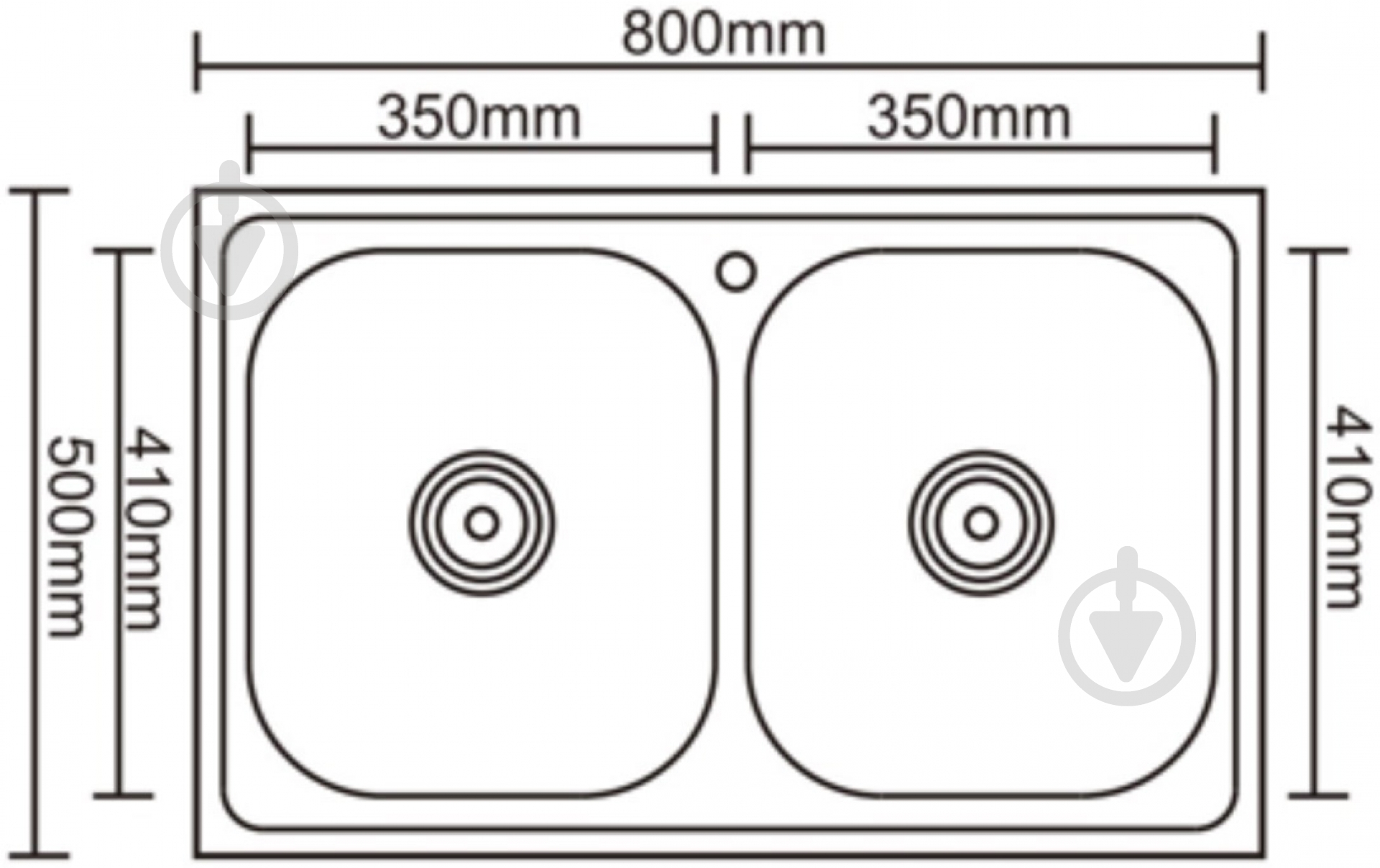 Мойка для кухни Mixxen MX8050DK - фото 2