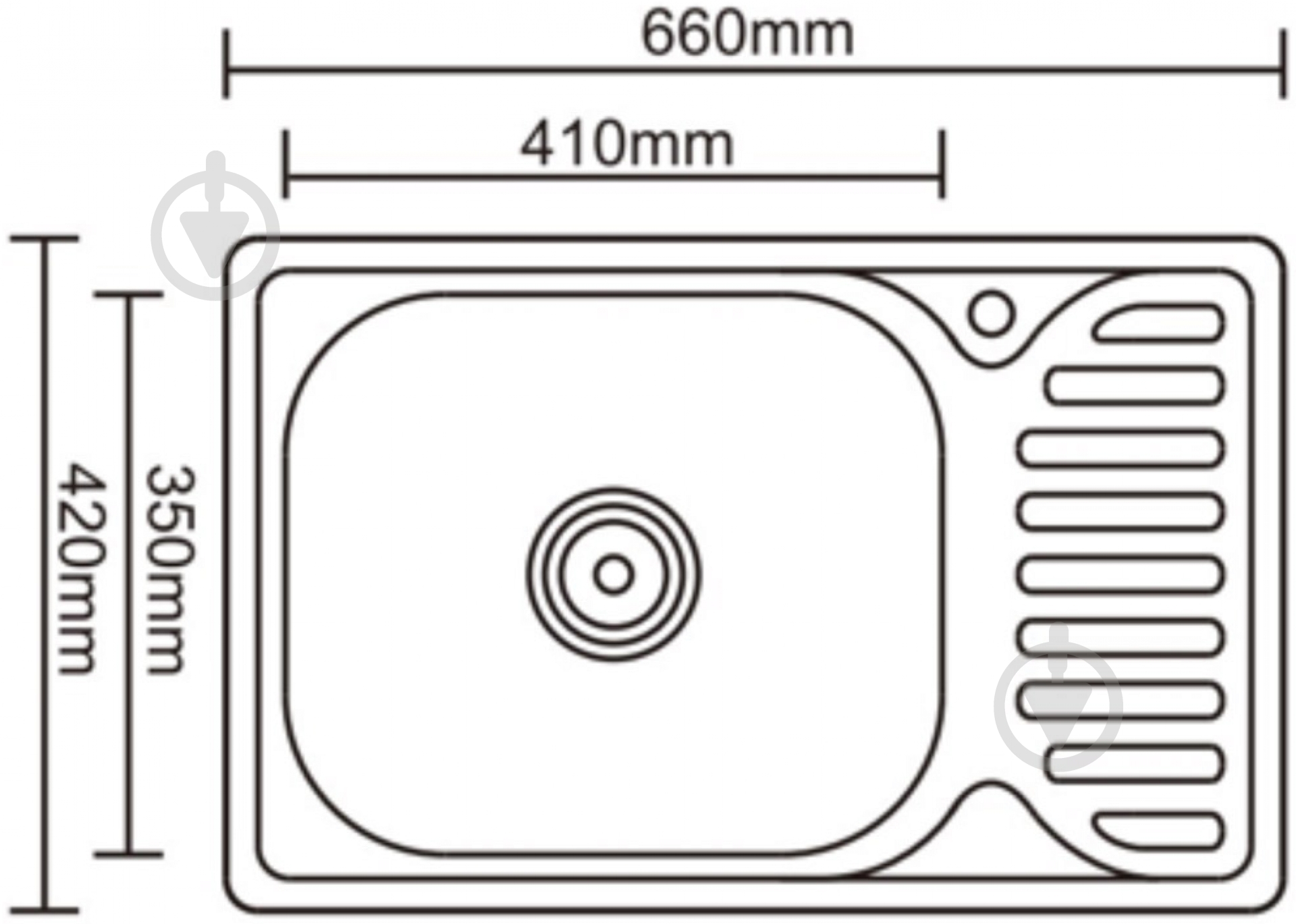 Мойка для кухни Mixxen MX6642DKL - фото 3