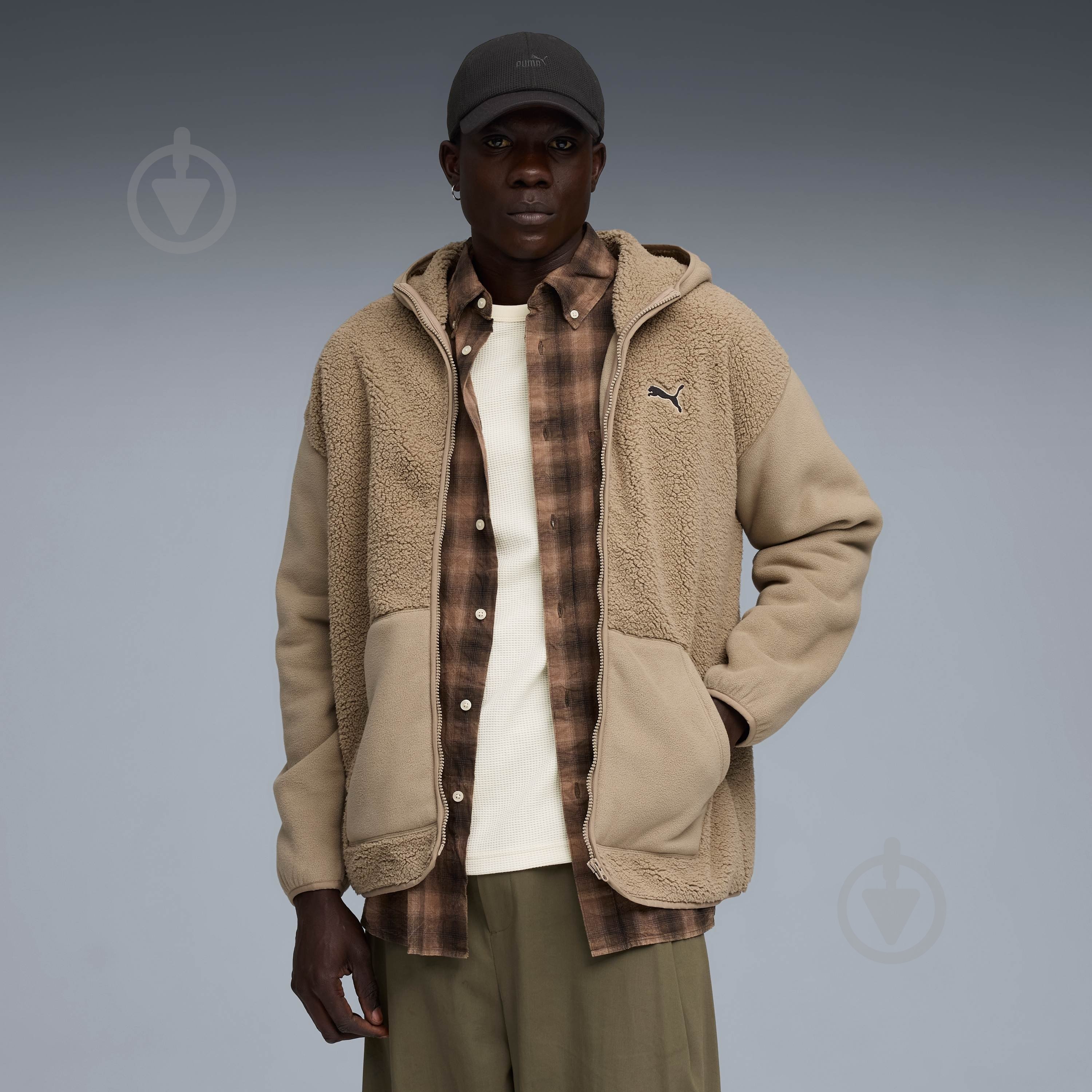 Куртка Puma ESS ELEVATED Relaxed Winterized Full-zip Hoodie Sherpa 68826055 р.S - фото 1 Куртка Puma ESS ELEVATED Relaxed Winterized Full-zip Hoodie Sherpa 68826055 р.S - фото 1